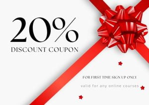 20% Discount Coupon for First Course Purchase