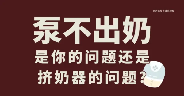 泵不出奶？是你的问题还是挤奶器的问题？